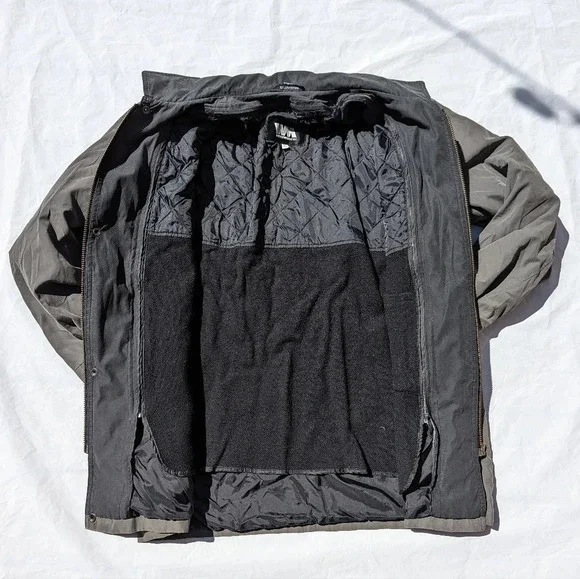 Vintage Mens Green Weatherman Jacket with  Zip Out Layer - Size 40 - Picture 6 of 11